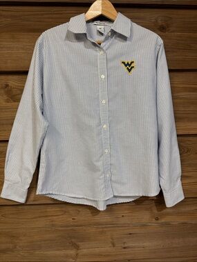 Velocity WVU Pinstripe Dress Shirt
